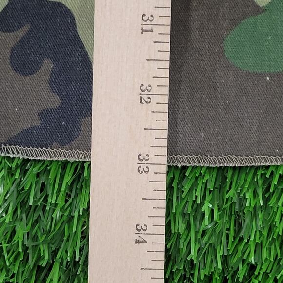 Vintage 80s Woodland Camo Shirt Large 26x33 Baggy Hunting - Picture 10 of 16